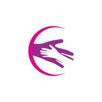 hand- zorg logo icoon vector