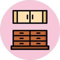 keuken kabinet vector icoon ontwerp illustratie