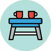 thee tafel vector icoon ontwerp illustratie