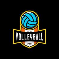 volleybal schild logo vector