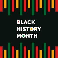 zwart geschiedenis maand Afrikaanse Amerikaans geschiedenis viering, sociaal media na, post ontwerp, banier, vector