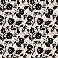 Abstract floral naadloze patroon met trendy hand getrokken texturen. vector