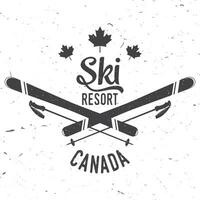 ski toevlucht, Canada. vector