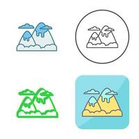 berg vector pictogram