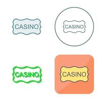 casino teken vector icoon