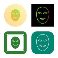 oude gezicht masker vector icoon