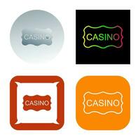 casino teken vector icoon