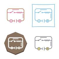 elektrisch stroomkring vector icoon
