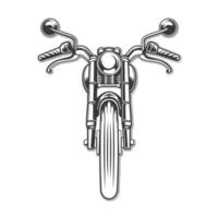 wijnoogst motorfiets voorkant visie vector ontwerp.