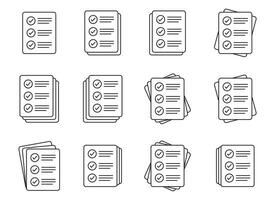 checklist vector icoon. document icoon, illustratie geïsoleerd Aan wit achtergrond voor grafisch en web ontwerp.