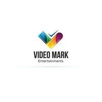 creatief video film studio logo ontwerp vector