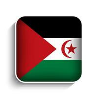 vector plein sahrawi Arabisch democratisch republiek vlag icoon