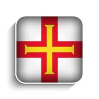vector plein Guernsey vlag icoon