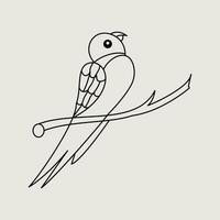 een doorlopend lijn tekening van vliegend paar duiven. twee vogelstand symbool van vrede liefde en vrijheid in gemakkelijk lineair stijl. concept voor nationaal arbeid beweging icoon bewerkbare hartinfarct. vector illustratie