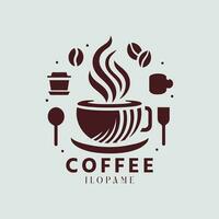 koffie logo vector pro vector