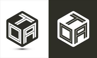naar een brief logo ontwerp met illustrator kubus logo, vector logo modern alfabet doopvont overlappen stijl.
