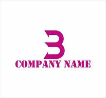 b logo typografie ontwerp illustratie vector