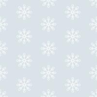 wit sneeuwvlok winter naadloos patroon voor kleding stof, papier, decoratie. vlak stijl vector
