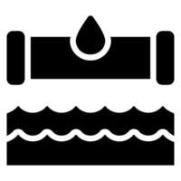 water filter glyph icoon vector