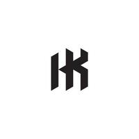 hk meetkundig en futuristische concept hoog kwaliteit logo ontwerp vector