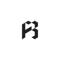 fb meetkundig en futuristische concept hoog kwaliteit logo ontwerp vector