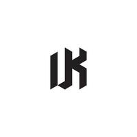 uk meetkundig en futuristische concept hoog kwaliteit logo ontwerp vector