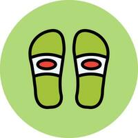 slippers vector icoon ontwerp illustratie