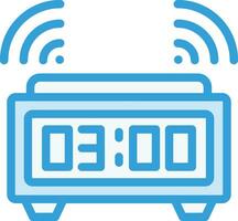 digitaal alarm klok vector icoon ontwerp illustratie