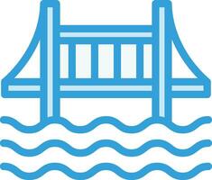 brug vector pictogram ontwerp illustratie