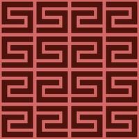 abstract naadloos rood patroon, traditioneel vaas decoratie in rood kleur, Chinese stijl, symmetrisch meetkundig abstract behang, digitaal papier, textiel, afdrukken, vector illustratie