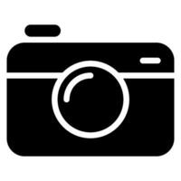 camera glyph-pictogram vector