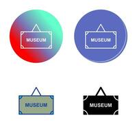 museum label vector icoon