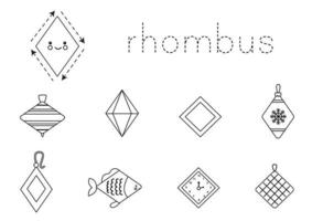 leren driehoek vorm voor kinderen. basis 2D-vormen. vector