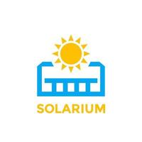 solarium pictogram op wit vector