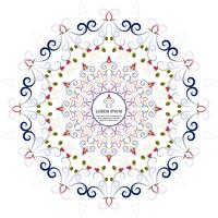 Bloem Mandala Vintage decoratieve elementen vector