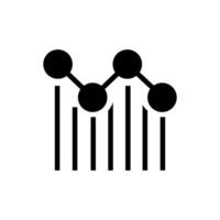 bedrijf analytics icoon vector. gegevens analyse illustratie teken. gegevens wetenschap symbool. winst diagram logo. vector