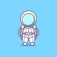 astronaut cartoon vector pictogram illustratie