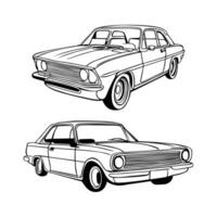 een auto's vector schets tekening