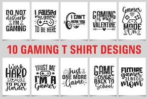 gaming t overhemd ontwerp bundel - gaming typografie ontwerp - gamer - verjaardag geschenk jongens - downloaden het dossier - controleur - ik pauzeerde mijn spel naar worden hier vector