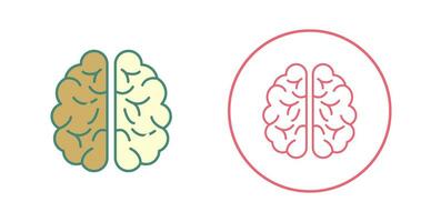 hersenen vector pictogram