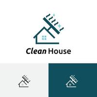 glanzend huis schoonmaakservice zorg abstract logo vector