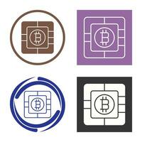 bitcoin spaander vector icoon