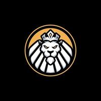 geweldig leeuwenkop vector mascotte logo