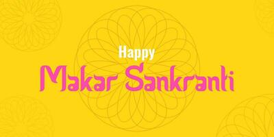 makara sankranti een zonnig vakantie van Indië. vector