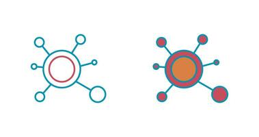 molecuul vector pictogram