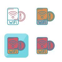 Wifi signaal vector icoon