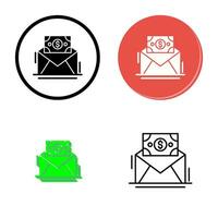 mail munt vector icoon
