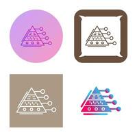 piramide diagram vector icoon