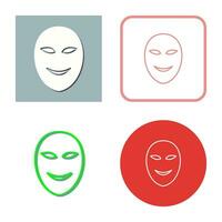 oude gezicht masker vector icoon