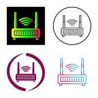 Wifi router vector icoon